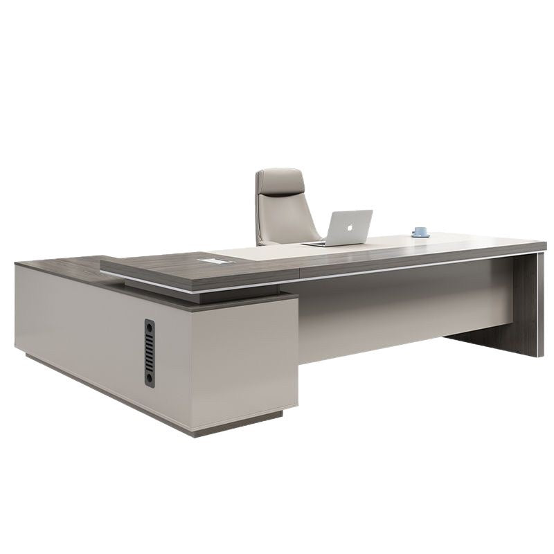 ZEPHYR MD Executive Office Desk | Minimalist Modern L-Shaped Desk with Storage | Luxury Workspace for Managing Director & CEO