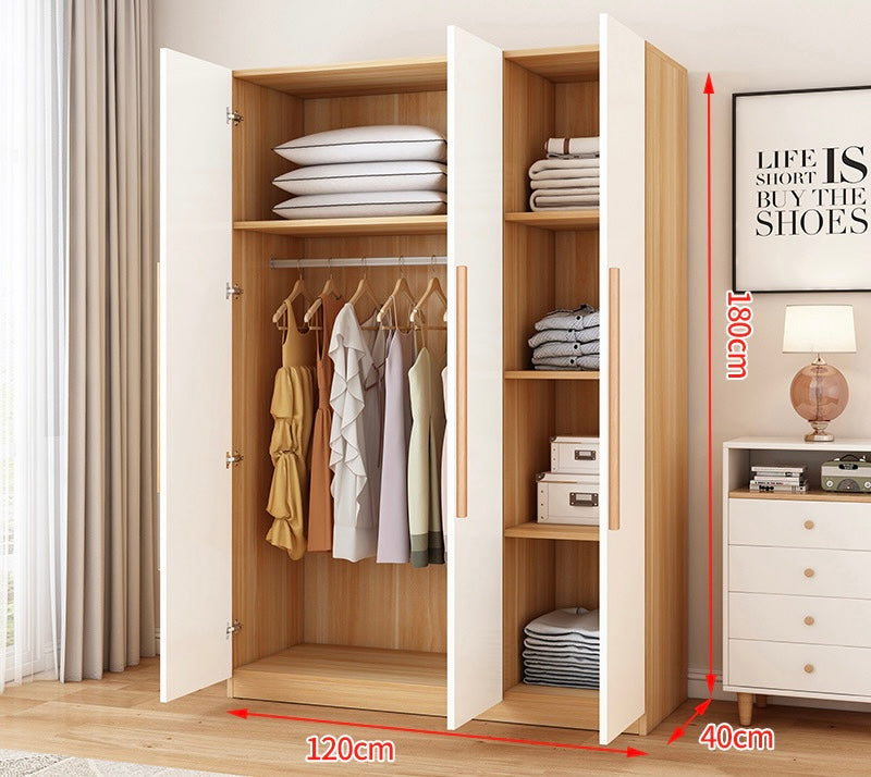 ZEPHY 3 Door Wardrobe | Modular Storage with UV Gloss Door Options | Contemporary Bedroom Organizer