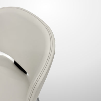 CEDAR Modern Dining Chair | Premium Leather Upholstery with Metal Frame