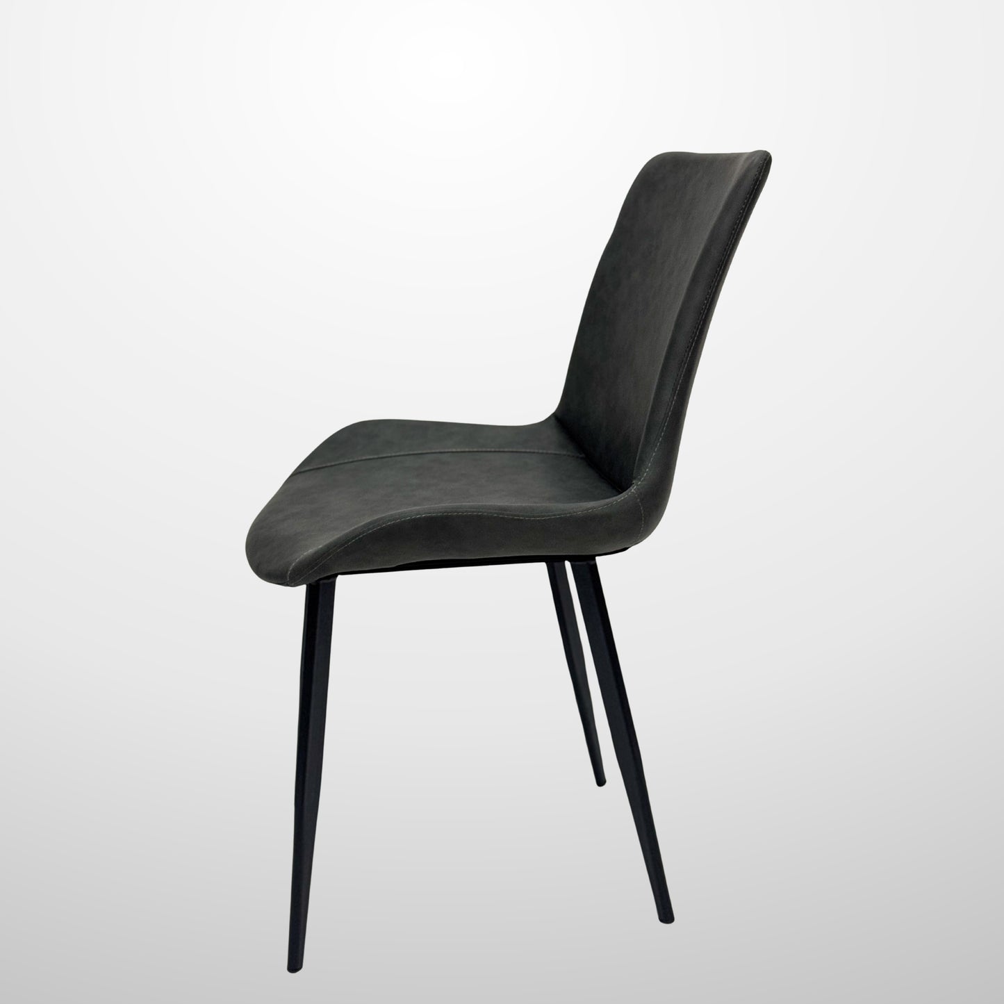 LEGACY Modern Dining Chair | Premium Leather Upholstery with Stainless Steel Frame
