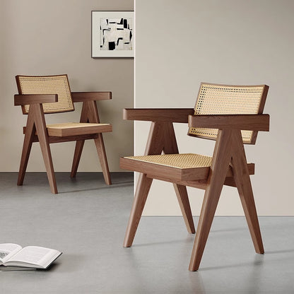 KASHI Lounge Chair | Nilambur Teak & Handcrafted Cane