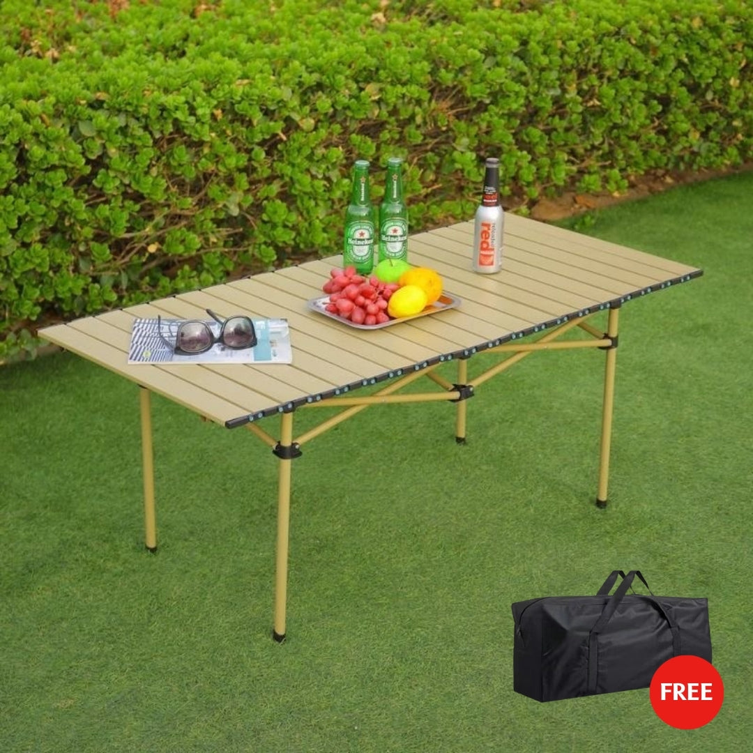 YAANA QuickTable Pro | Large-Portable Folding Outdoor Table with FREE carry bag
