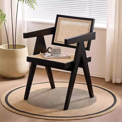 KASHI Lounge Chair | Nilambur Teak & Handcrafted Cane