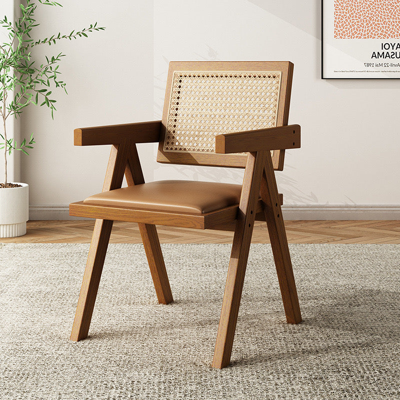 KASHI Lounge Chair | Nilambur Teak & Handcrafted Cane