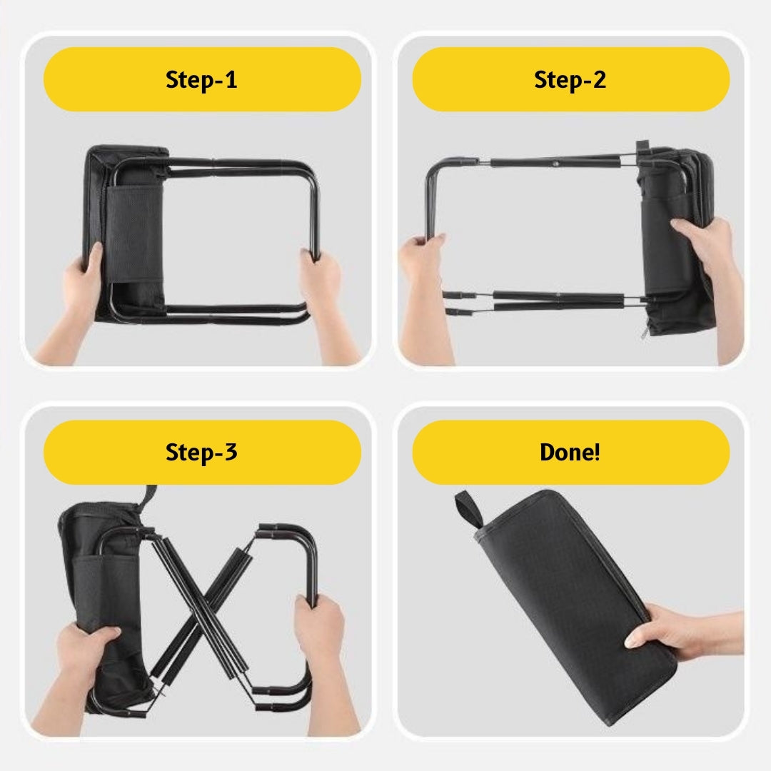 YAANA ZipStool | Ultra-Compact Folding Stool