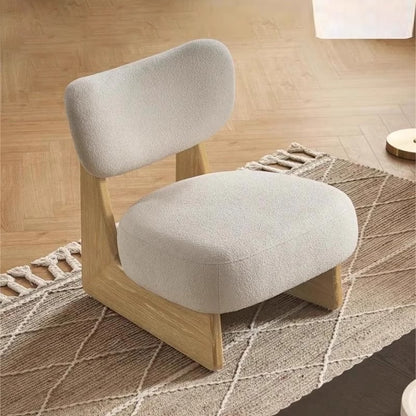 GRAVITAS Modern Accent Chair | Solid Nilambur Teak Wood | Plush Upholstered Lounge Chair for Living Room & Bedroom