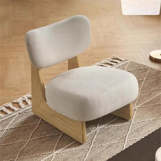 GRAVITAS Modern Accent Chair | Solid Nilambur Teak Wood | Plush Upholstered Lounge Chair for Living Room & Bedroom