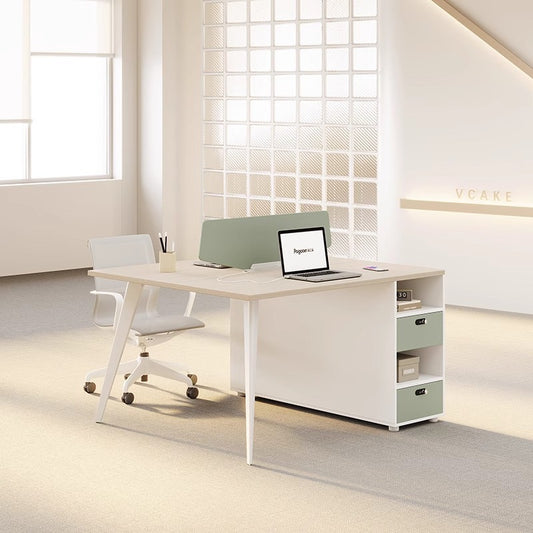 DaVinci Modular Office Workstation | 2, 4 & 6 Person Desk Configuration with Privacy Screens | Modern Collaborative Workspace Solution