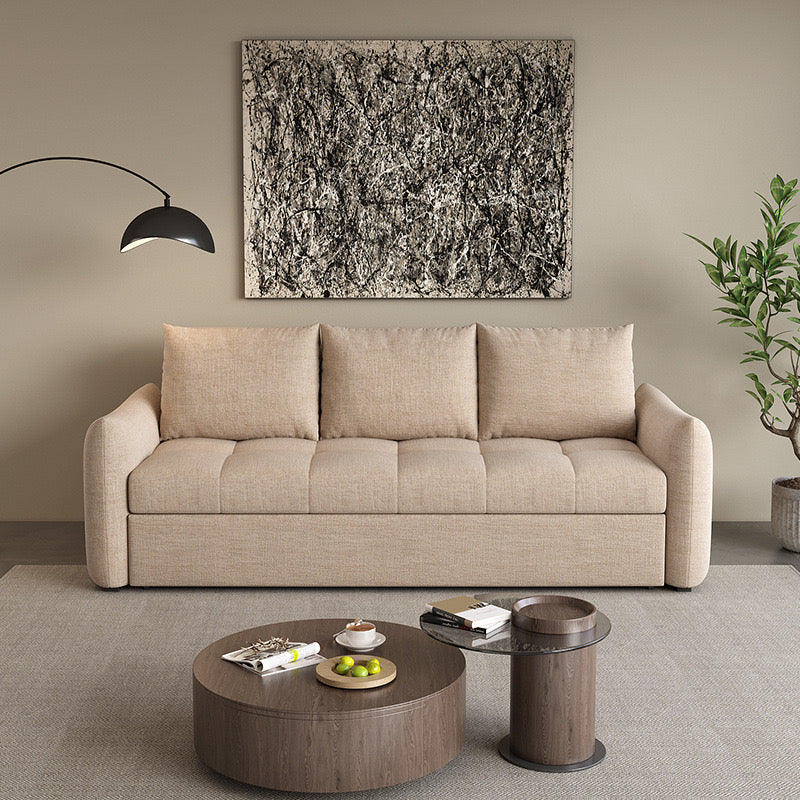 VERITAS Sofa Cum Bed | 3-Seater Convertible Sofa with Storage | Customizable Color Premium Fabric Sleeper Sofa