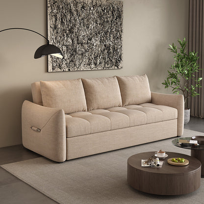 VERITAS Sofa Cum Bed | 3-Seater Convertible Sofa with Storage | Customizable Color Premium Fabric Sleeper Sofa