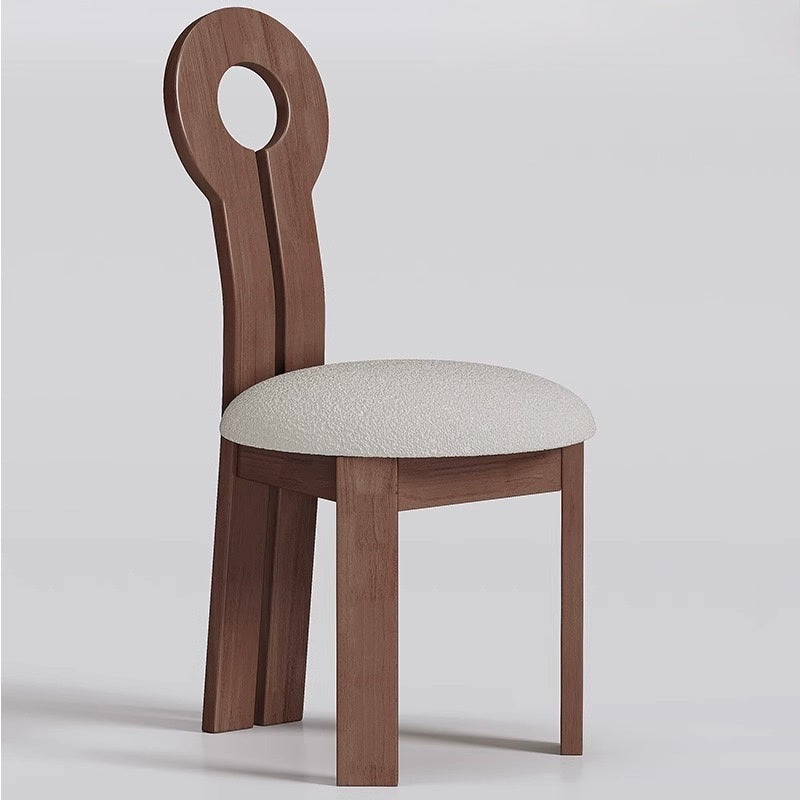 SOLYN Dining Chair | Premium Acacia Wood & Bouclé Upholstery | Iconic Sculptural Design | Colour Customizable