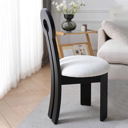 SOLYN Dining Chair | Premium Acacia Wood & Bouclé Upholstery | Iconic Sculptural Design | Colour Customizable