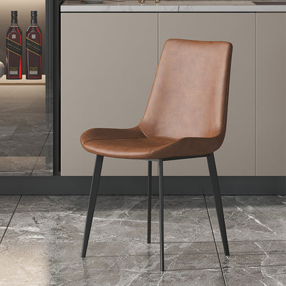 LEGACY Modern Dining Chair | Premium Leather Upholstery with Stainless Steel Frame