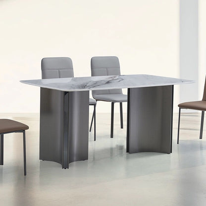 AQUAMARINE Dining Table | Modern Luxe Statement Piece | Sculptural Minimalist Design