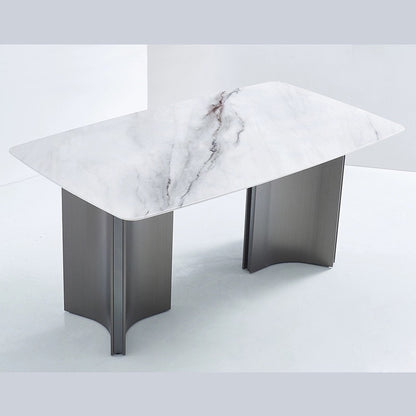 AQUAMARINE Dining Table | Modern Luxe Statement Piece | Sculptural Minimalist Design