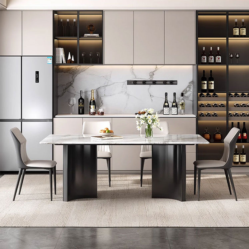 AQUAMARINE Dining Table | Modern Luxe Statement Piece | Sculptural Minimalist Design