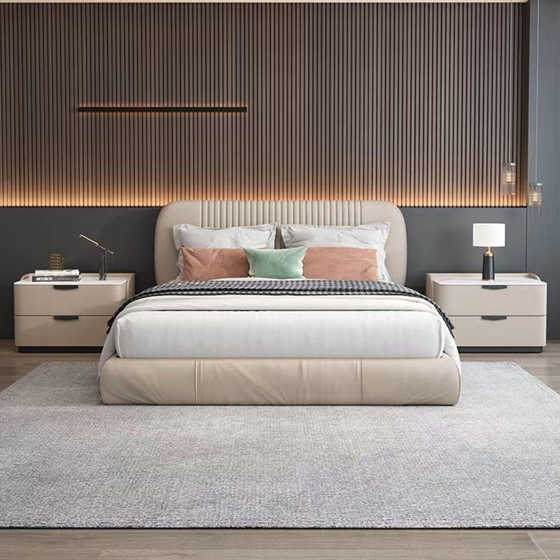 LIRIEN Bedside Table | Premium Marble Top with Soft-Touch Finish | Modern Two-Drawer Storage