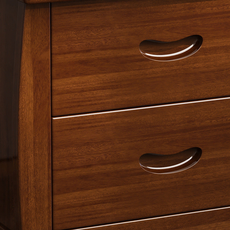 DIYA Bedside Table | Solid Acacia Wood Nightstand | Modern Two-Drawer Storage